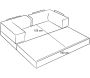 Canapé d'angle convertible Comfort Mini - 1109