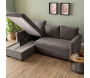 Canapé d'angle convertible avec rangement Kado - 1189