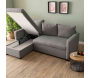 Canapé d'angle convertible avec rangement Kado - ASI-2347