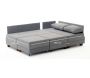 Canapé d'angle convertible en tissu beige Fly - 849