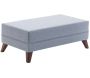 Canapé d'angle convertible en tissu bleu Bella - 5