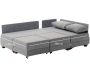 Canapé d'angle convertible en tissu gris Fly - 849