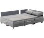 Canapé d'angle convertible en tissu gris Fly - 659