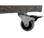 Canapé d'angle convertible en tissu gris Fly - 6