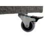 Canapé d'angle convertible en tissu gris Fly - 6