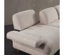 Canapé d'angle en crème tissu Nice L - 5