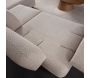 Canapé d'angle en crème tissu Nice L - 6