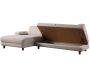 Canapé d'angle en crème tissu Nice L - 5