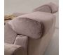 Canapé d'angle en tissu beige Frido - 1599