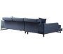 Canapé d'angle en tissu bleu Frido - 1599