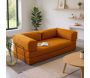 Canapé chauffeuse 3 places en chenille Comfort - HANAH HOME