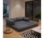 Canapé chauffeuse 3 places en chenille Comfort - HANAH HOME