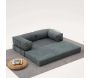 Canapé chauffeuse 3 places en chenille Comfort - HANAH HOME