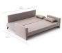 Canapé convertible 3 places en tissu Bella - 2099,99