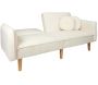 Canapé convertible en tissu bouclette - 399