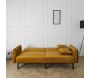 Canapé convertible en velours Giulia - THE HOME DECO FACTORY