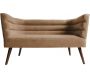 Canapé design en velours et bois Explicit - PRE-0661