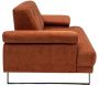 Canapé moderne en tissu orange Mustang - 929