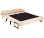 Canapé 2 places convertible en tissu Sando - 389