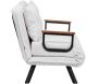Canapé 2 places convertible en tissu effet bouclette Sando - 6
