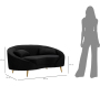 Canapé en tissu 2 places Oslo 148 x 84 x 68 cm - MAU-0833