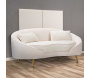 Canapé en tissu 2 places Oslo 148 x 84 x 68 cm - MAURO FERRETTI