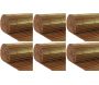 Canisse en PVC effet noyer double face qualité + (Lot de 6)