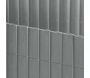 Canisse en PVC gris perle double face qualité + (Lot de 6) - 269
