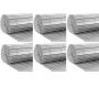 Canisse en PVC gris perle double face qualité + (Lot de 6)