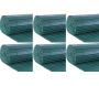 Canisse en PVC vert double face qualité + (Lot de 6)