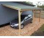 Carport à adosser en bois 3x5 m Roof - GARDENAS