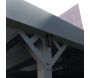 Carport en aluminium et polycarbonate bronze Palma - 6
