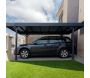 Carport en aluminium et polycarbonate bronze Palma - 7