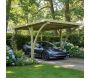 Carport en bois et panneaux ondulés 3x5 m Lido - GARDENAS