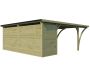 Carport double 600 x 670 cm avec abri Milan - 4479