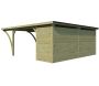 Carport double 600 x 670 cm avec abri Milan - 6