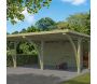 Carport double 600 x 670 cm avec abri Milan - 8