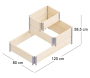 Carré potager 3 niveaux Stepped Bed 120 x 80 x 58.5 cm - SIA-0104