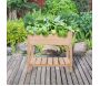 Carré potager en pin naturel sur pieds - 8