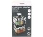 Carrousel à épices carré tournant pots 10 cl - 32,90