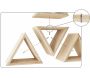 Casier à bouteilles triangulaire en pin Prisma - 21,17