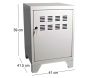 Casier de rangement en métal pour enfants 59 cm - 9