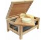 Cave à fromages avec plateau de service en bois - 27,90