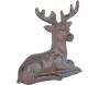 Cerf couché décoratif en fonte