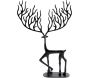 Cerf décoratif en aluminium 36.5 x 9 x 48.5 cm