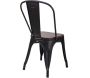 Chaise en acier et bois industrielle Loft (Lot de 4) - 379