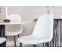 Chaise en acier et polyester teddy noir et blanc Polar (Lot de 2) - Venture Home
