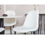 Chaise en acier et polyester teddy noir et blanc Polar (Lot de 2) - VENTURE HOME
