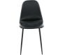 Chaise en acier et polyuréthane noir Polar (Lot de 2) - 129