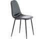 Chaise en acier et polyuréthane noir Polar (Lot de 2) - 5